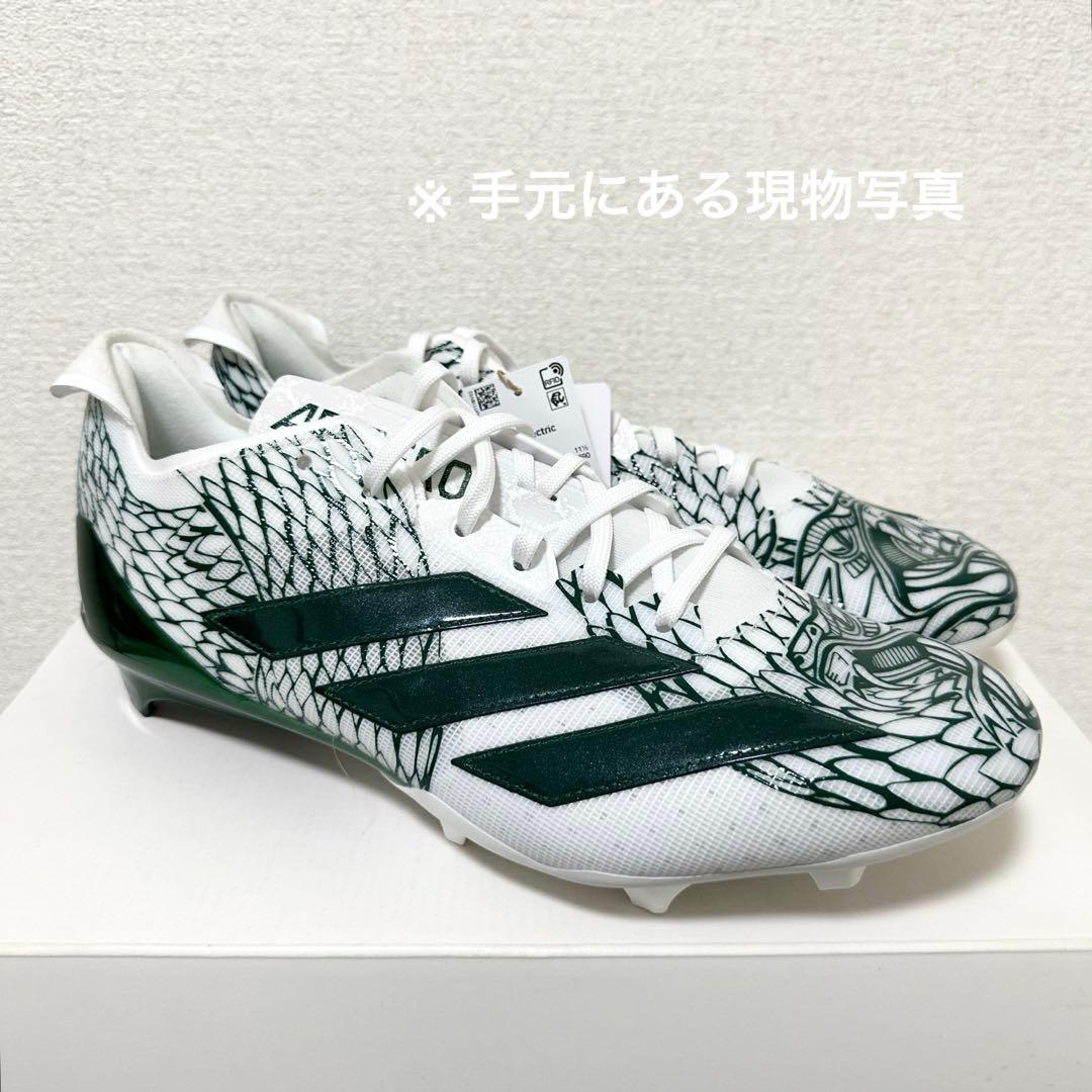 アディダス 29 アディゼロ エレクトリック アメフト スパイク シューズ 緑