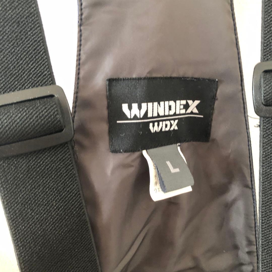 WINDEX スキーウェアセット 青黄カモフラ L