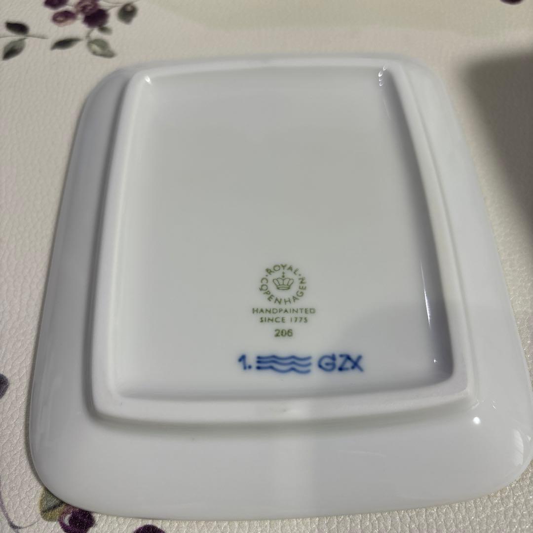 ロイヤルコペンハーゲン ブルーフルーテッド プレイン バターディッシュ