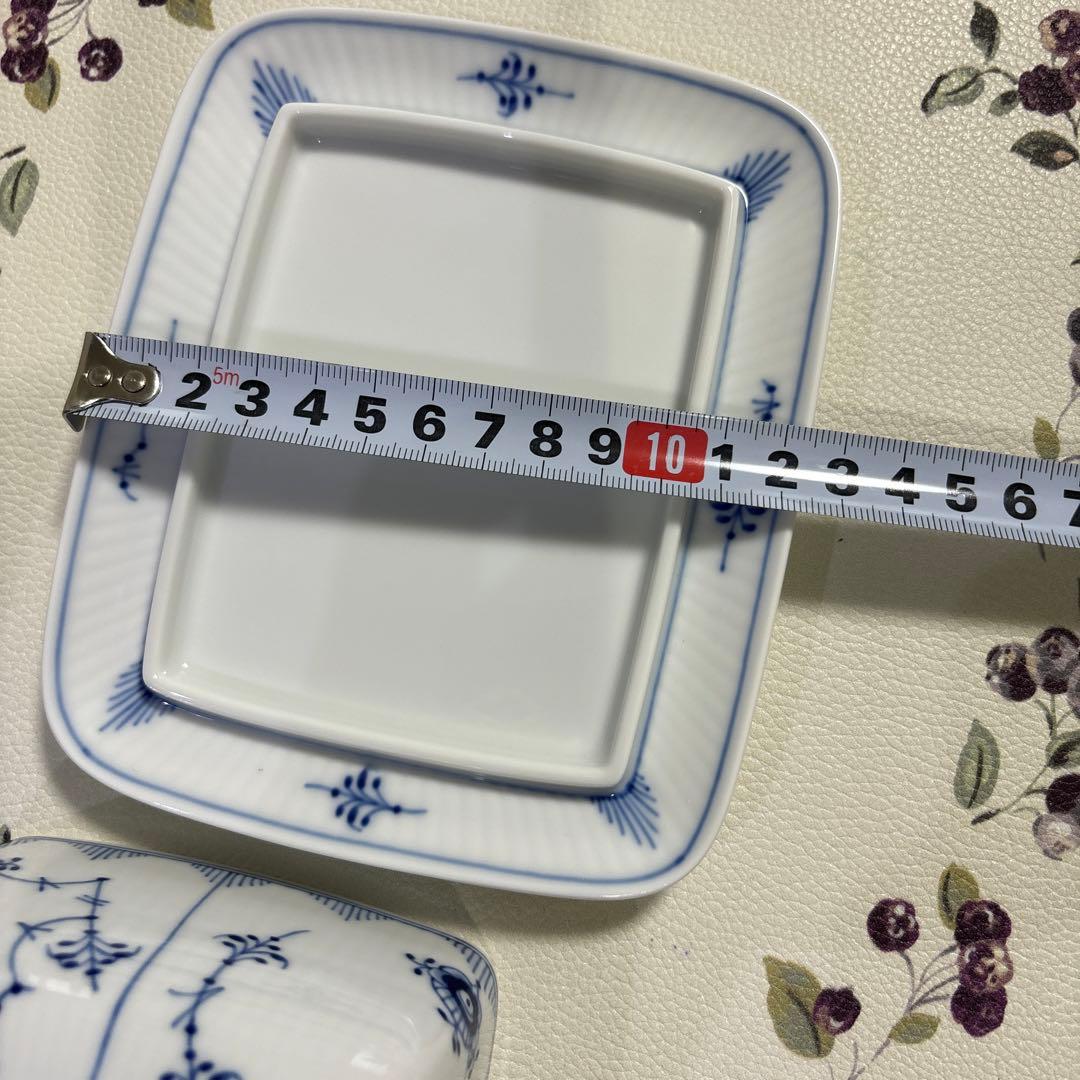 ロイヤルコペンハーゲン ブルーフルーテッド プレイン バターディッシュ