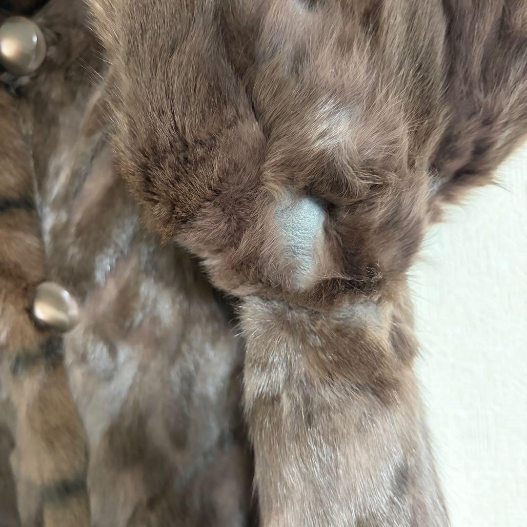 ロリス　リバーシブル フード付き　ファーコート