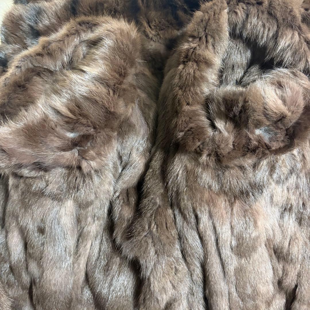 ロリス　リバーシブル フード付き　ファーコート