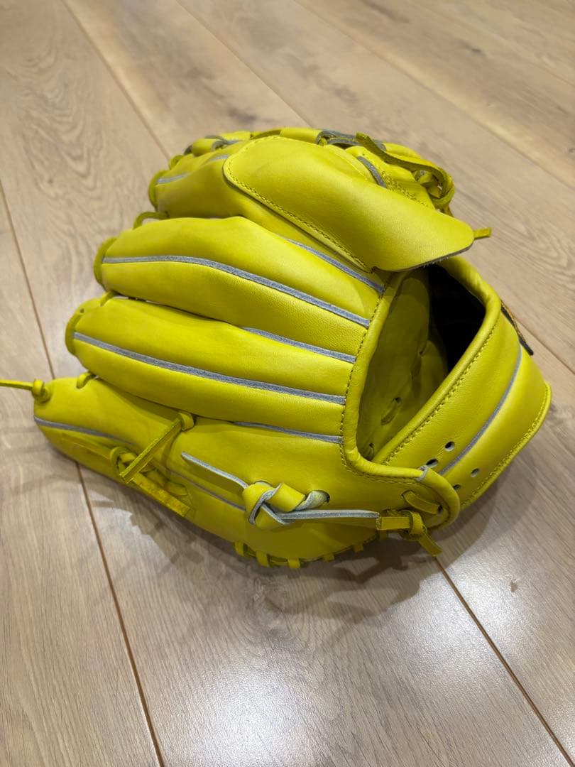 w*e様 Hi-Gold一般硬式投手オーダーグローブ！高校野球対応品！ほぼ新品！