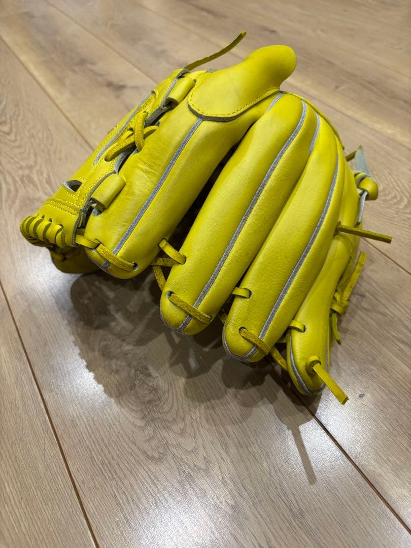 w*e様 Hi-Gold一般硬式投手オーダーグローブ！高校野球対応品！ほぼ新品！