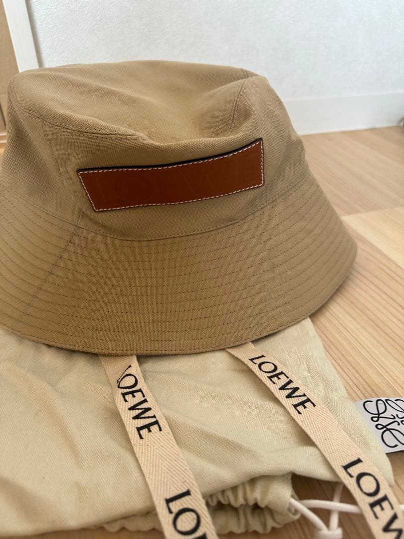 ロエベloeweフィッシャーマンハット　ベージュ