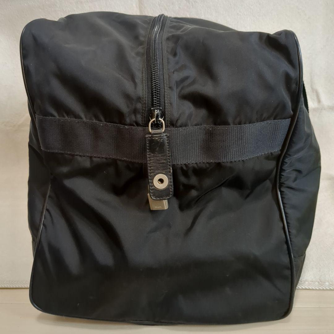 PRADA ボストンバッグ ブラック 三角ロゴ テスートナイロン 旅行バッグ