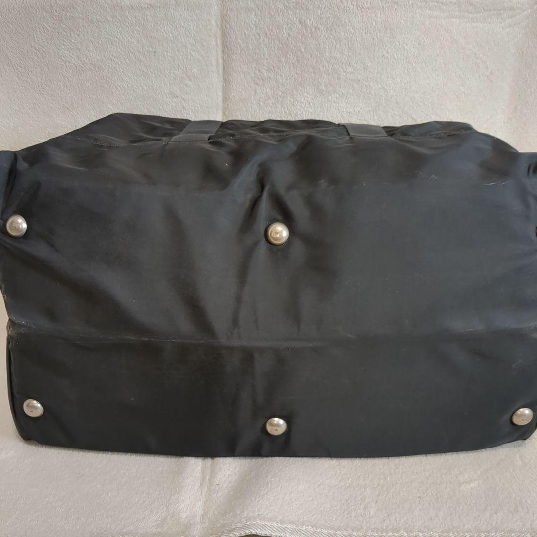 PRADA ボストンバッグ ブラック 三角ロゴ テスートナイロン 旅行バッグ