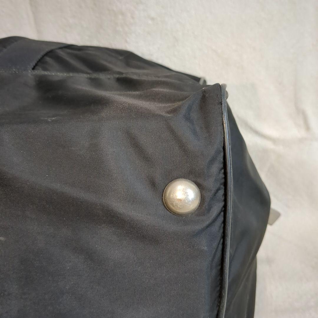 PRADA ボストンバッグ ブラック 三角ロゴ テスートナイロン 旅行バッグ