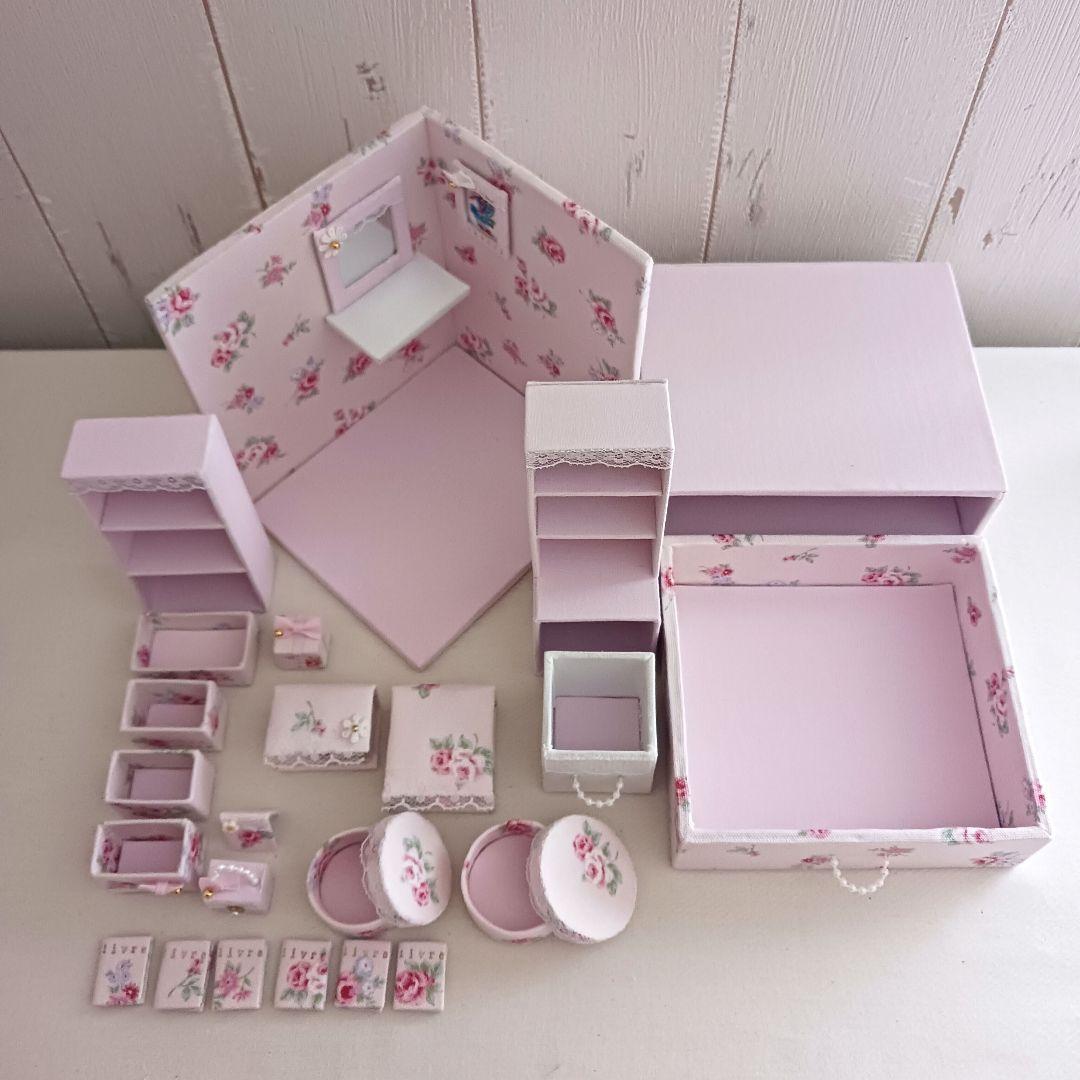 Jin様＊kyo＊ハンドメイド＊ケーキ屋さん＊ドールハウス(引き出し収納付き)