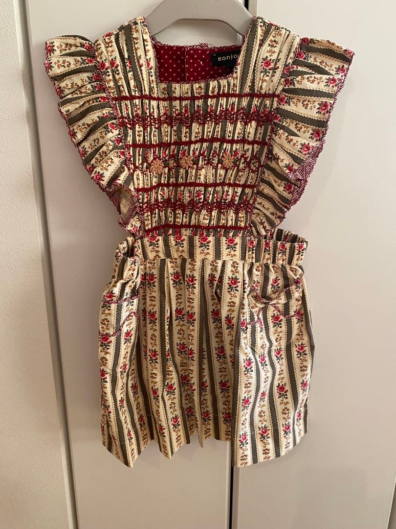 ワンピース Bonjour diary APRON DRESS 4Y