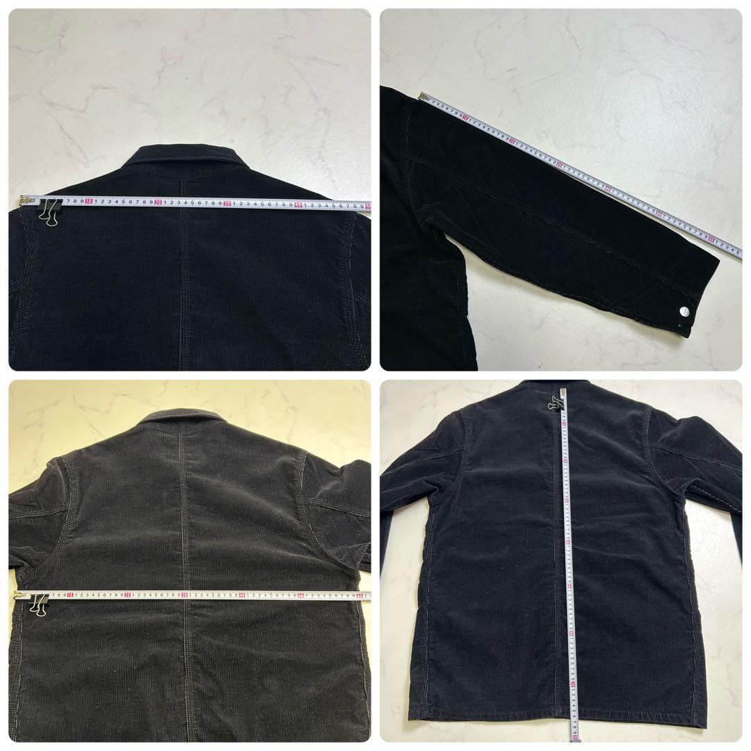 00s カーハート ミシガンチョアコート コーデュロイ 黒 L エドウィン期