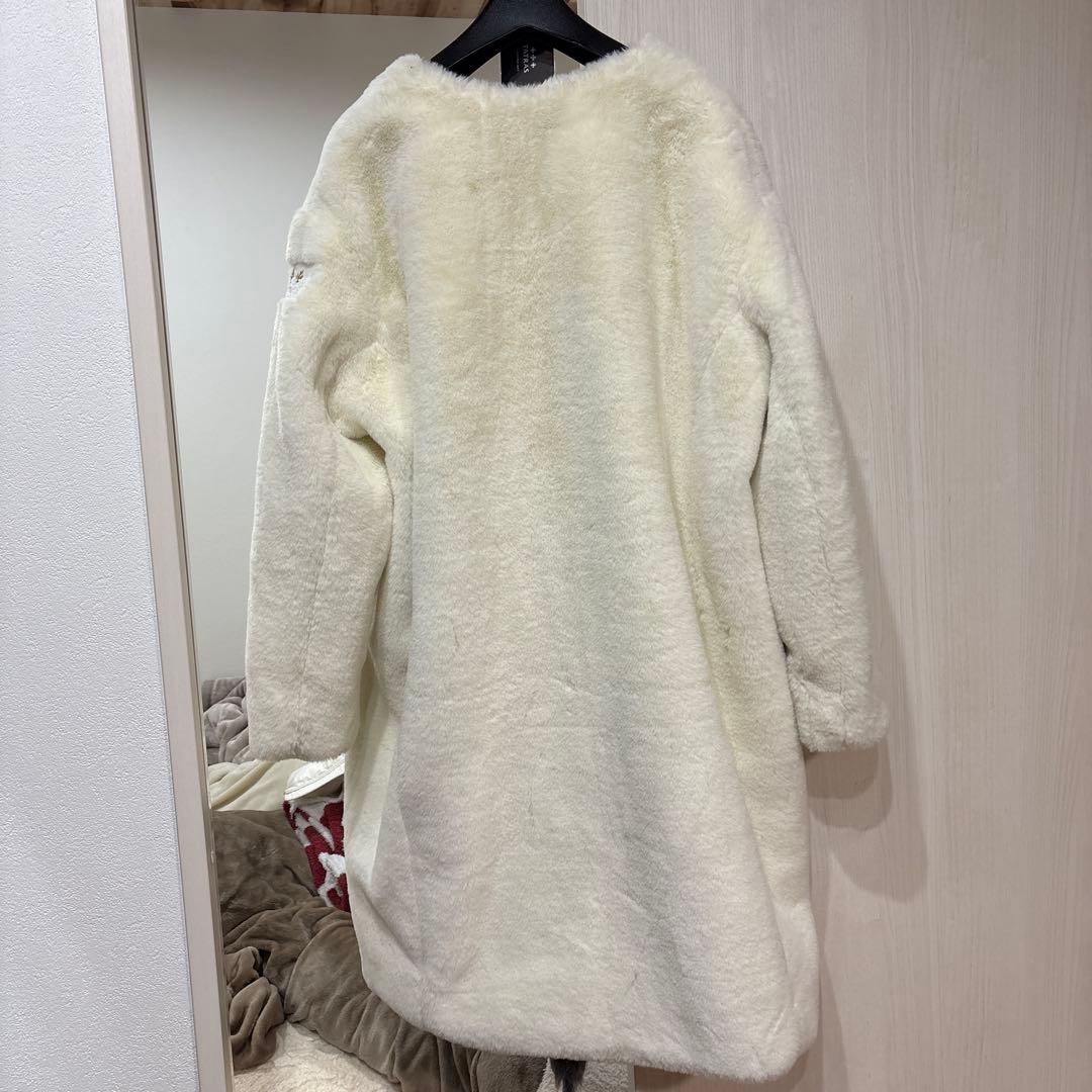 TATRAS タトラス ホワイト ファーコート 03