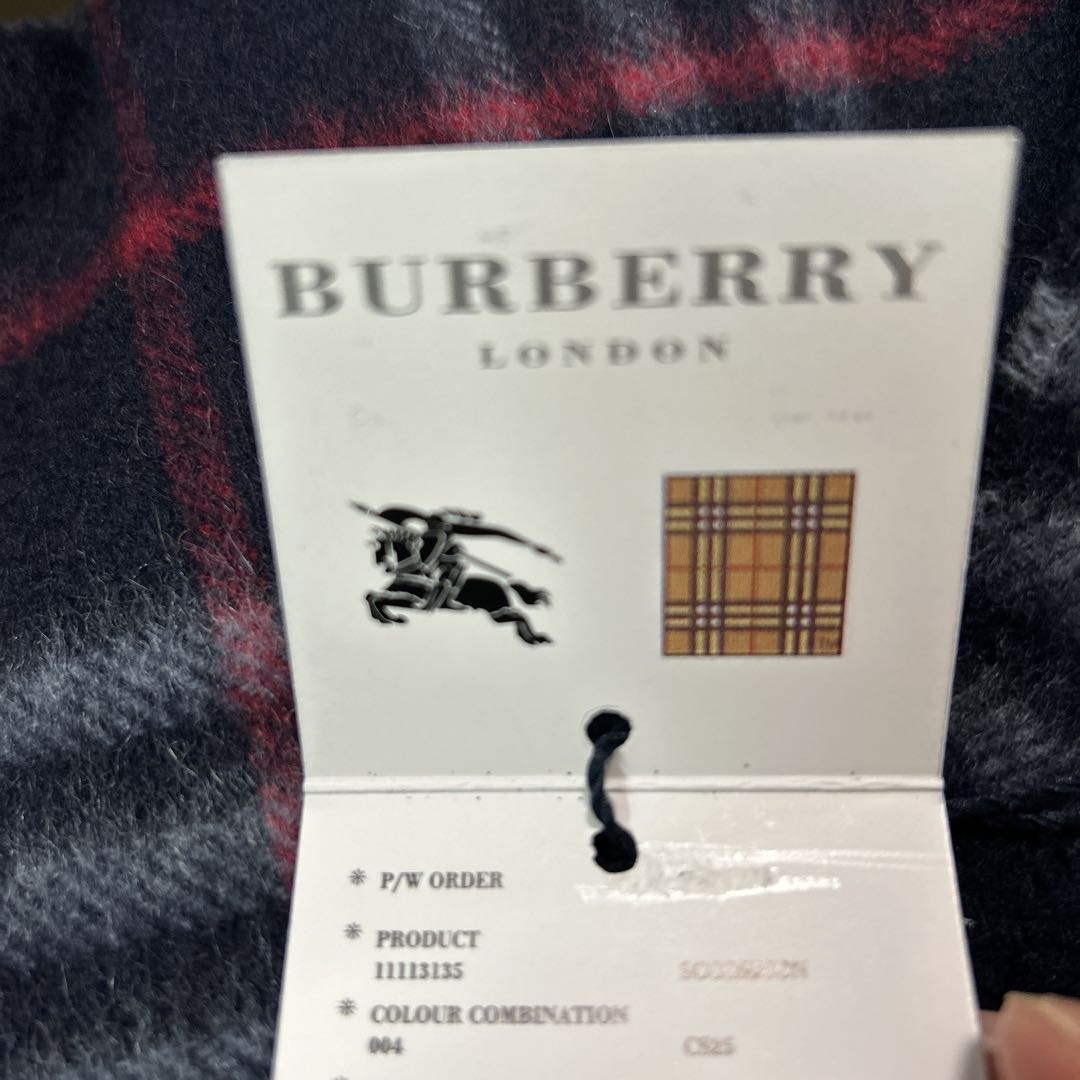 【新品タグ付き】バーバリーロンドン　カシミヤ100% マフラー　英国製