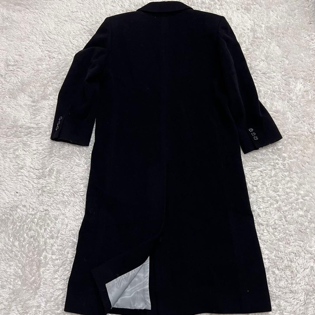 う*ー様 Burberryカシミヤ混 ウール ダブル チェスターコート ブラック