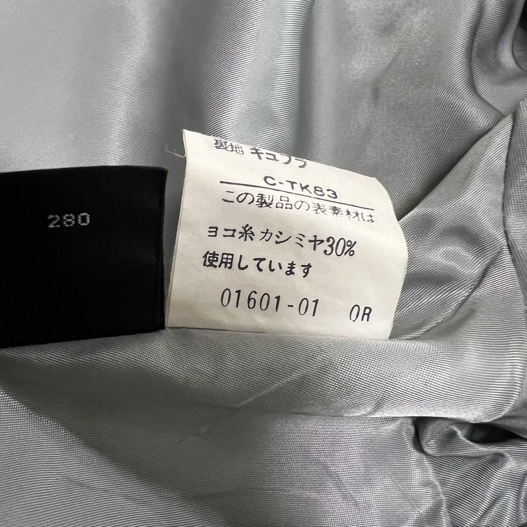 う*ー様 Burberryカシミヤ混 ウール ダブル チェスターコート ブラック