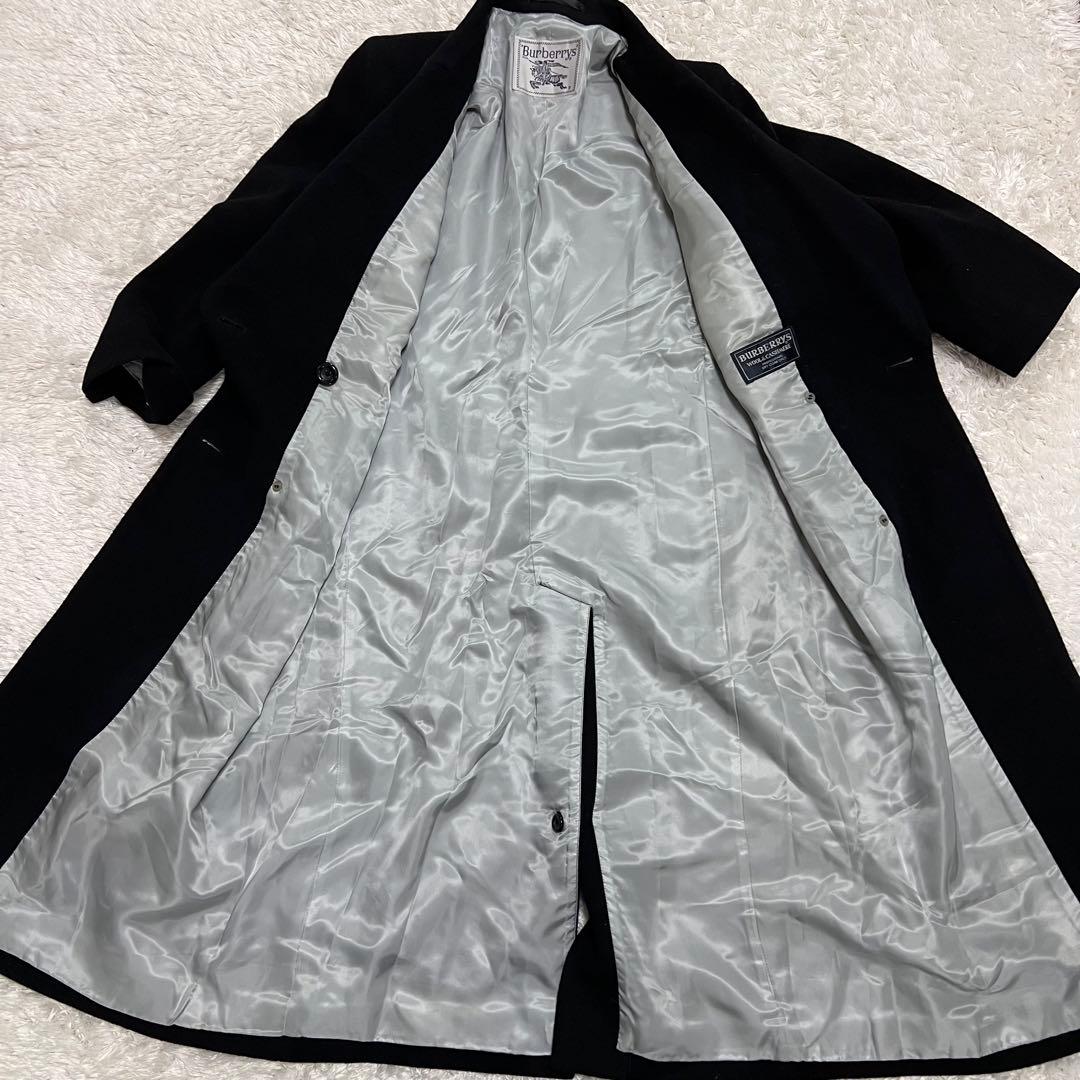 う*ー様 Burberryカシミヤ混 ウール ダブル チェスターコート ブラック
