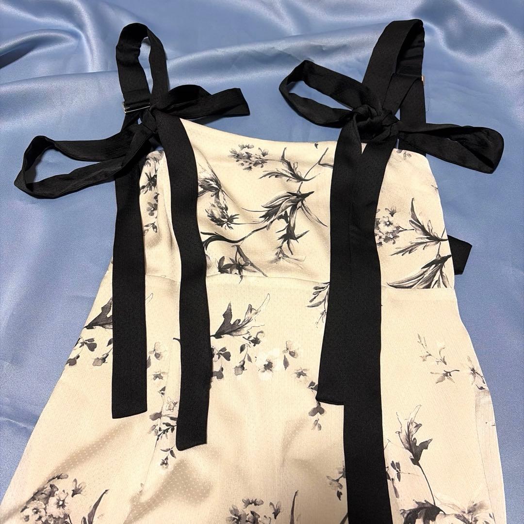 FRAY I.D リボンディテールフローラルワンピース