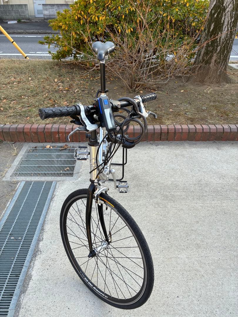 【GIANT MR4】折りたたみ 自転車 24インチ シルバータイヤ交換済