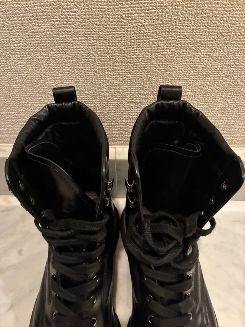 【美品】PRADA ブラッシュド　コンバット　ブーツ　2UE011 サイズ9