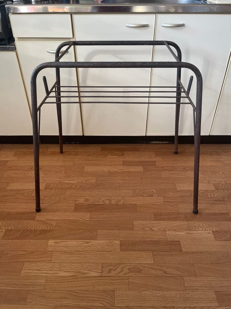 鉄脚 アイアン フレーム 台形型 TV台 テーブル 作業台 店舗什器 台座のみ