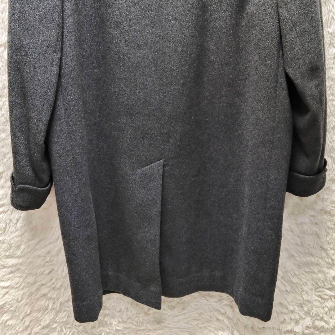 アクアスキュータム チェスターコート ピュアラムウール 英国製 グレー 極美品