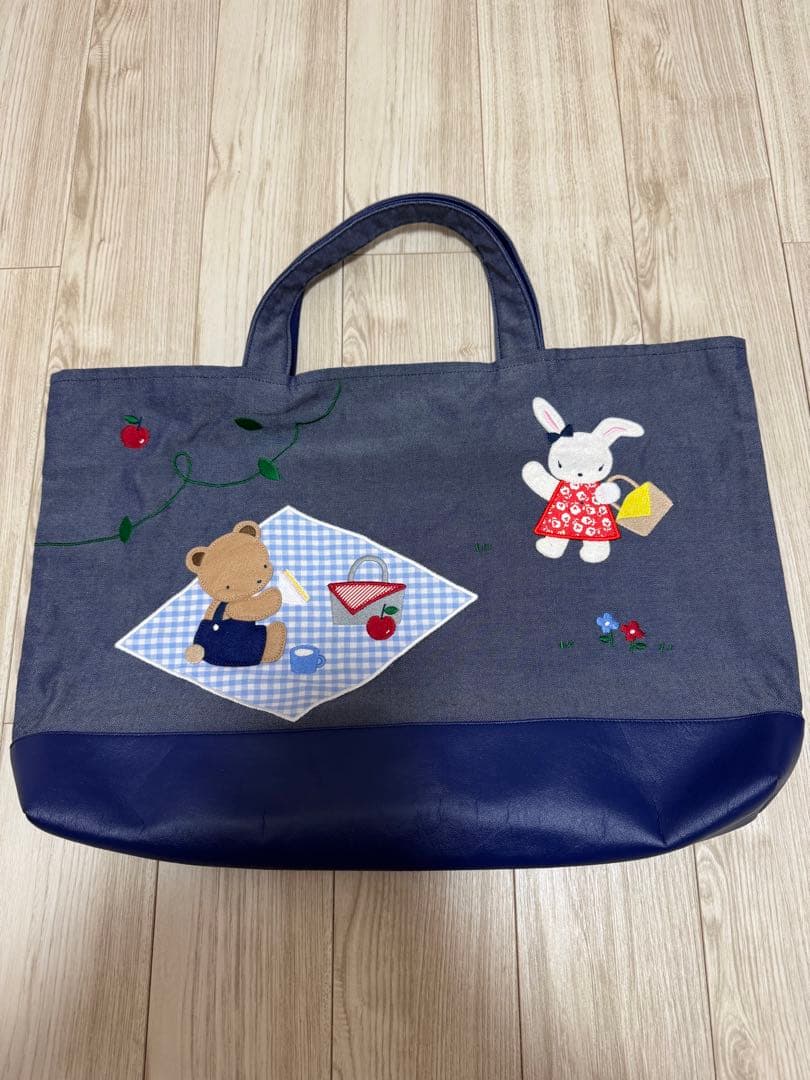 美品　ファミリア　デニムバッグ　廃盤品