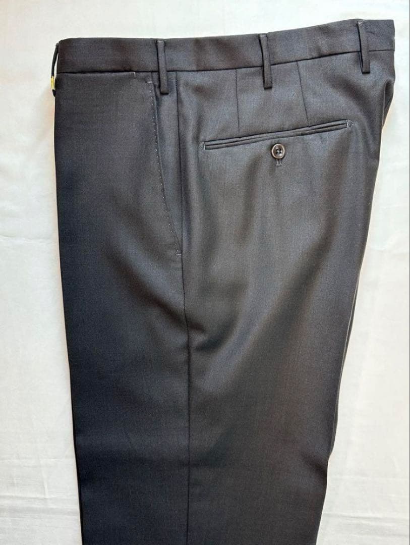 【美品クリーニング済】【発送日注意】INCOTEXブラウンウールスラックス48
