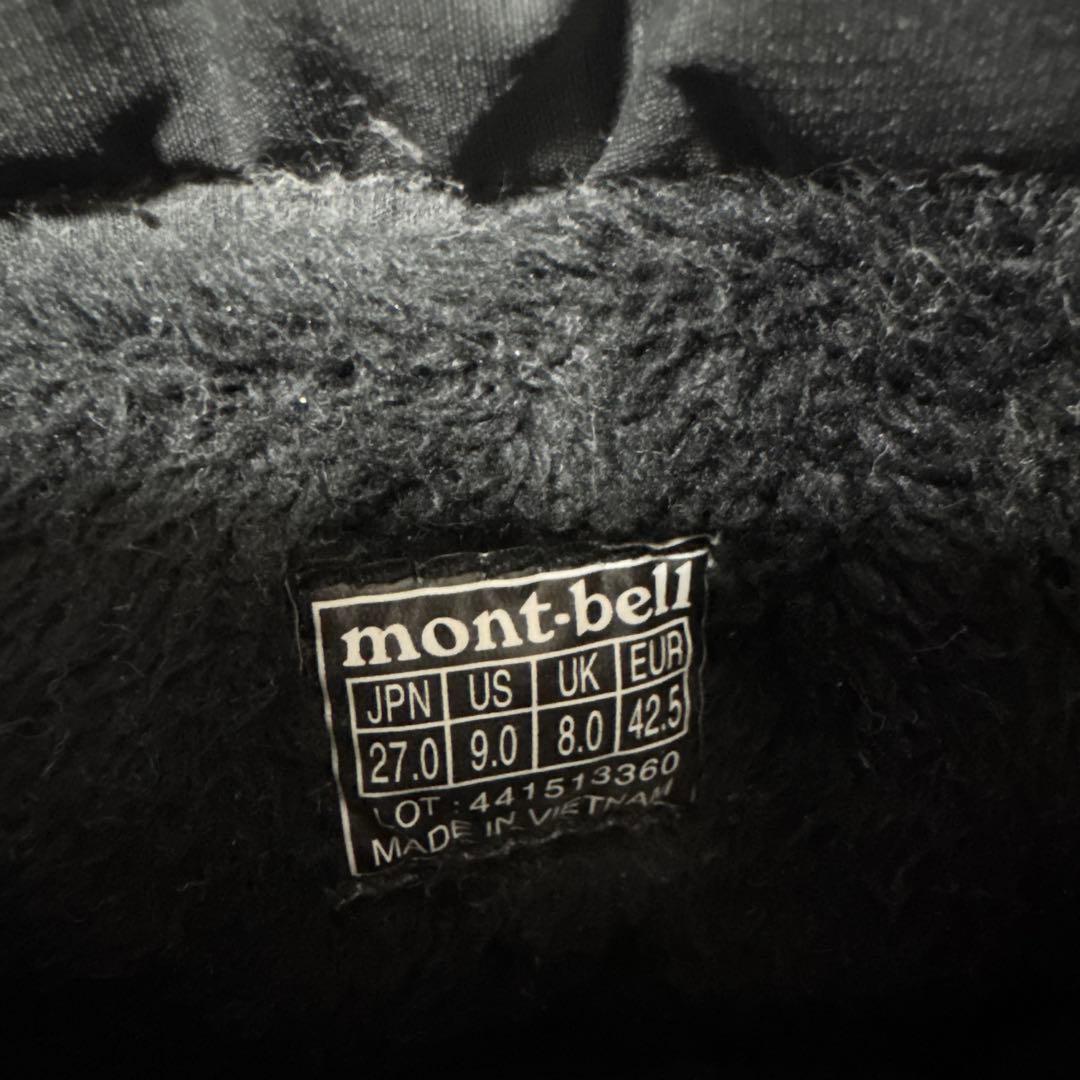 モンベル アスペンブーツ 27cm ブラック 防水スノーブーツ ウィンターブーツ