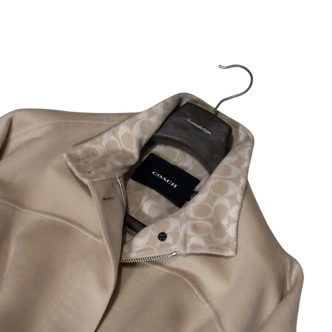 【美品】COACH ダブルフェイス ケープコート シグネチャー