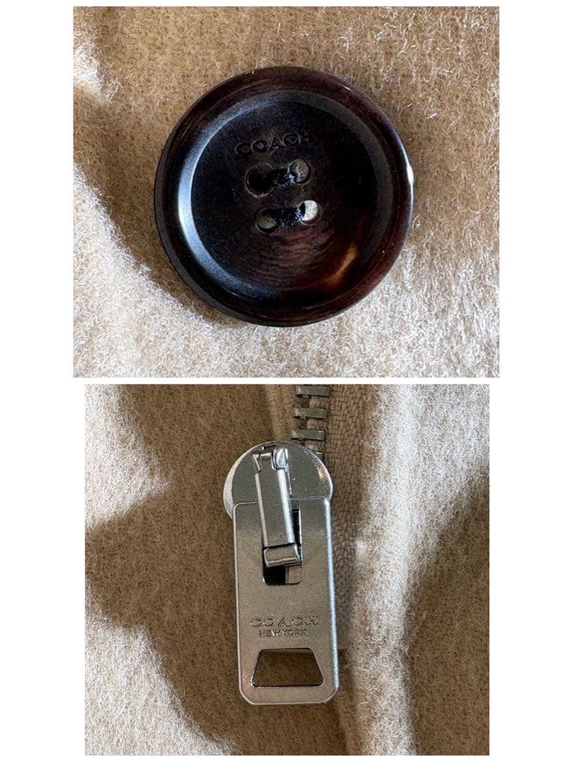 【美品】COACH ダブルフェイス ケープコート シグネチャー