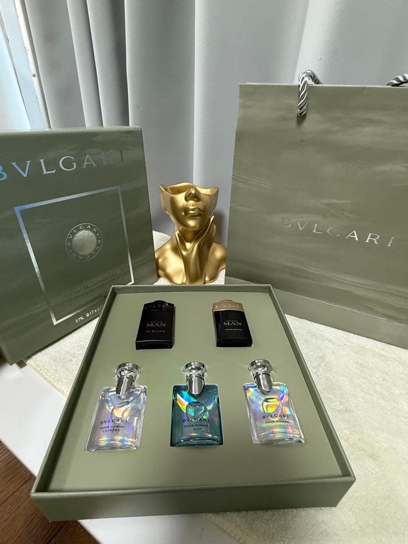 BVLGARI 男性用香水5本セット ギフトボックス