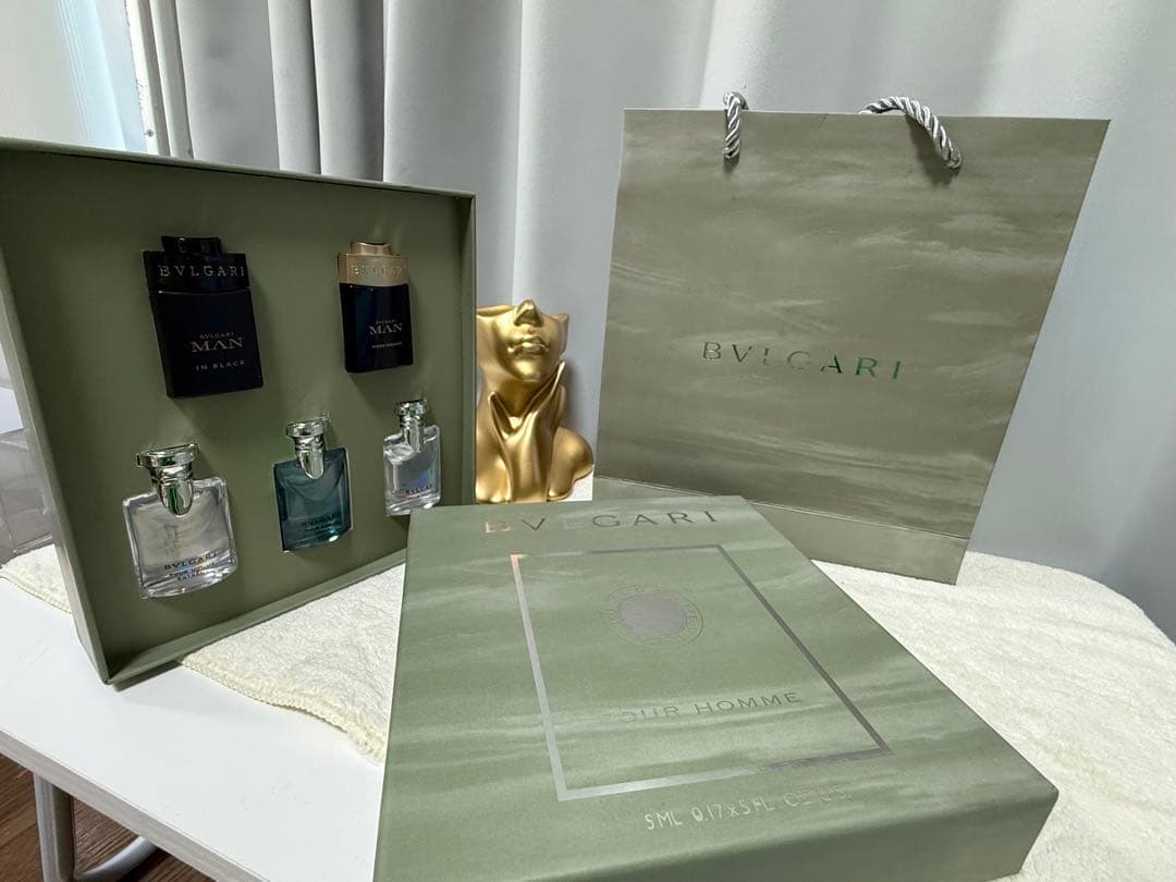 BVLGARI 男性用香水5本セット ギフトボックス