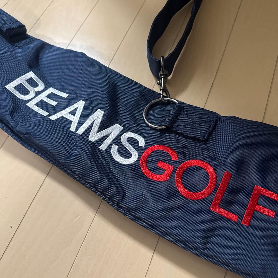美品BEAMS GOLF ゴルフバッグ ネイビー