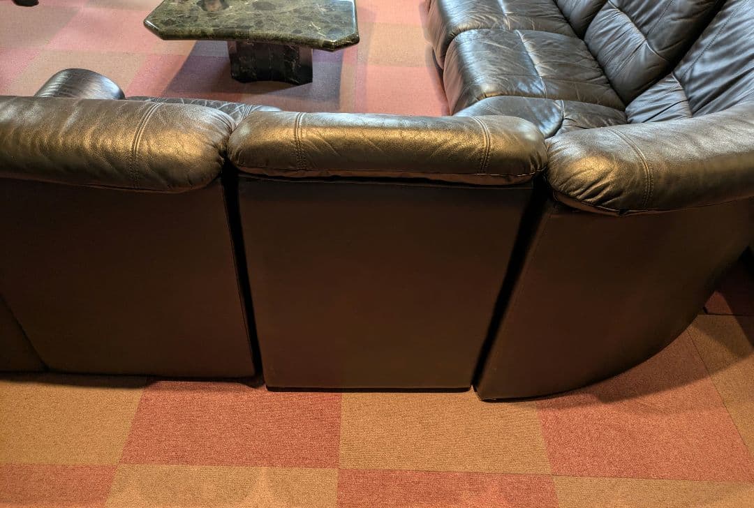 豆しば様 大理石テーブル　本革ソファー　引取限定