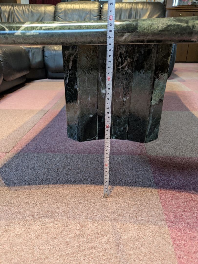 豆しば様 大理石テーブル　本革ソファー　引取限定