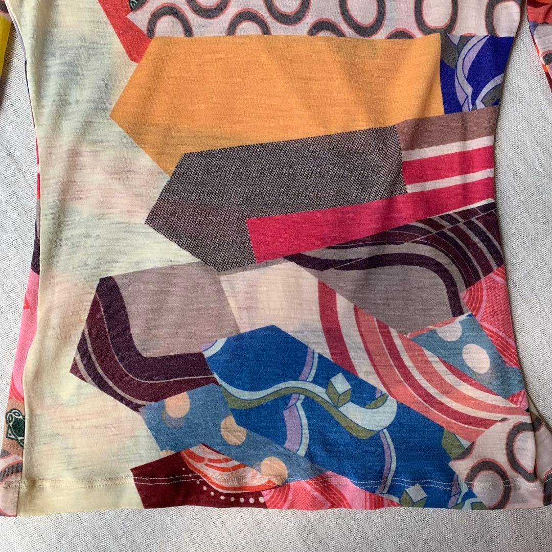 ジャンポールゴルチエ JPG マルチカラー 総柄 ハイネック カットソー