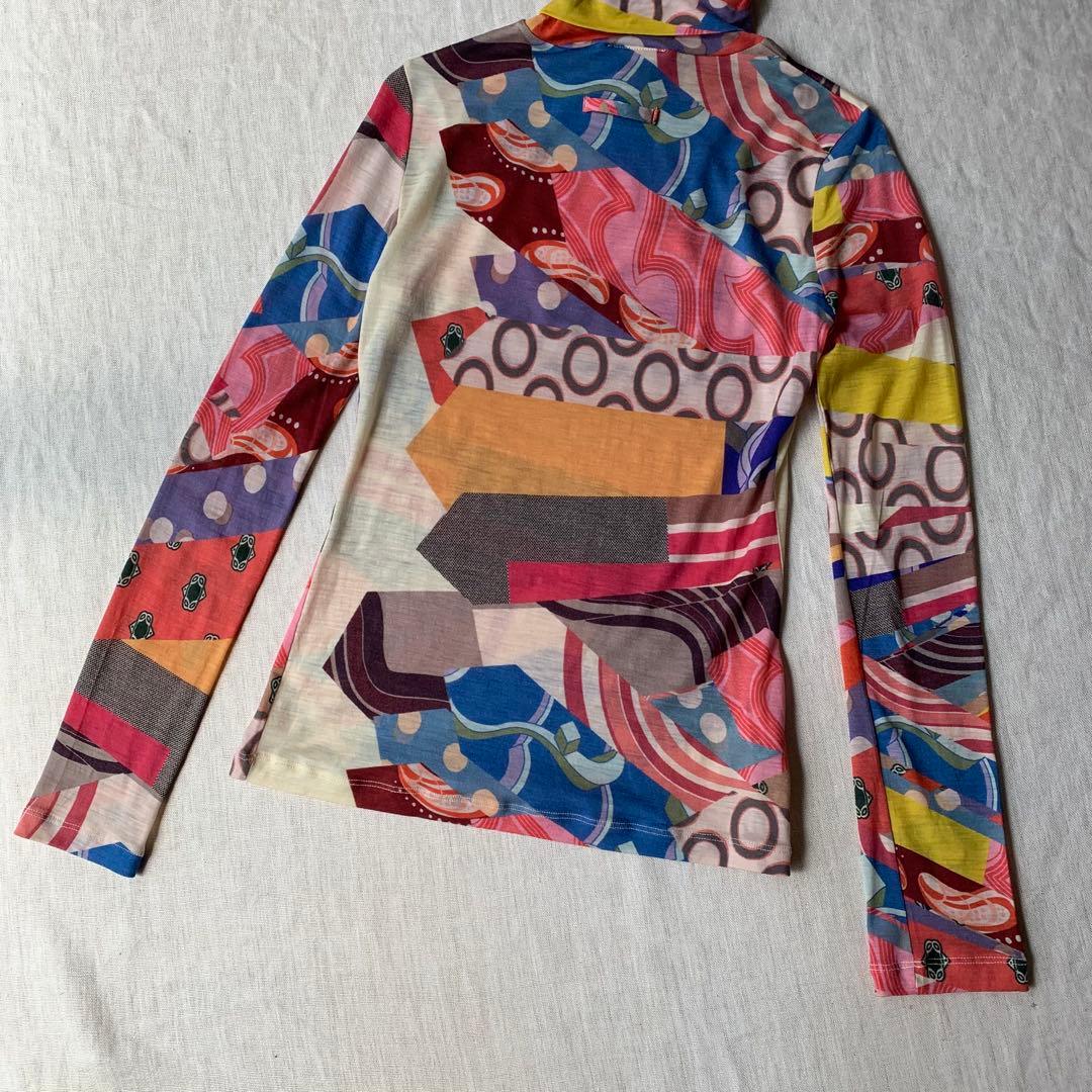 ジャンポールゴルチエ JPG マルチカラー 総柄 ハイネック カットソー