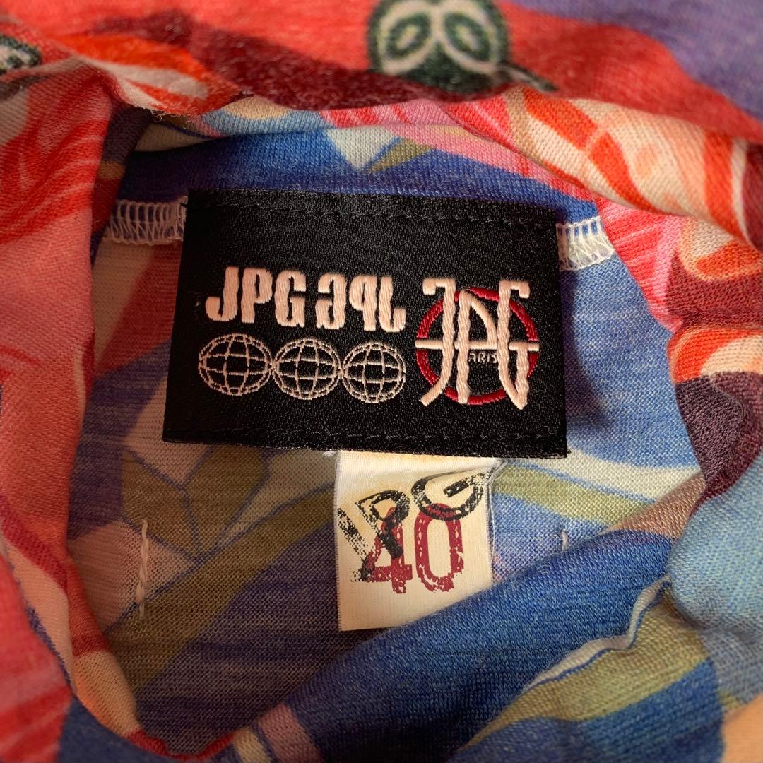 ジャンポールゴルチエ JPG マルチカラー 総柄 ハイネック カットソー