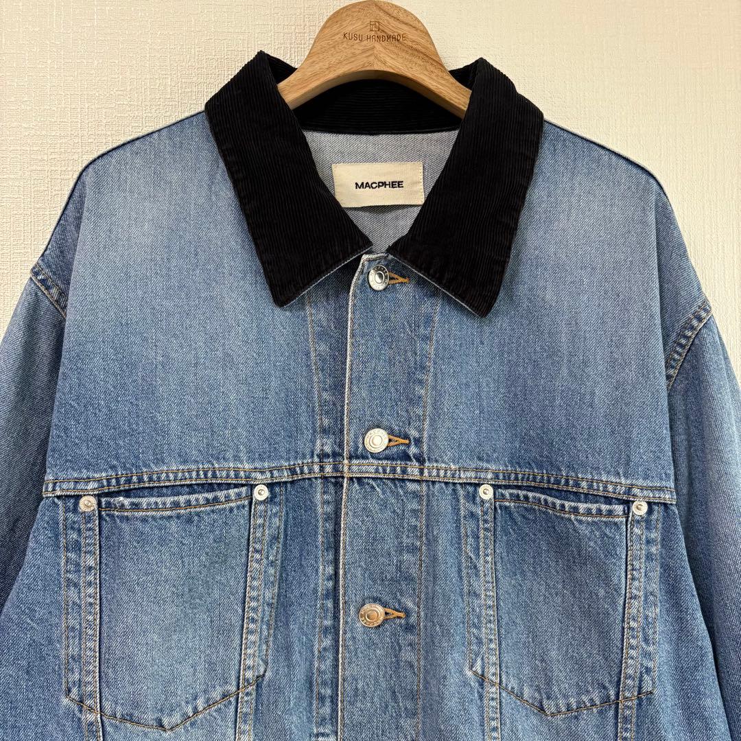 MACPHEE マカフィー ナチュラルスラブデニム オーバーサイズドジャケット