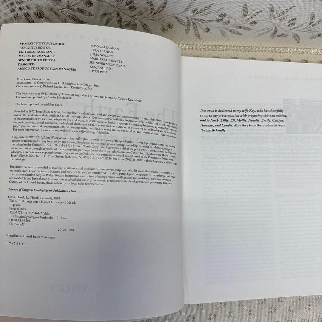 THE EARTH THROUGH TIME 第10版