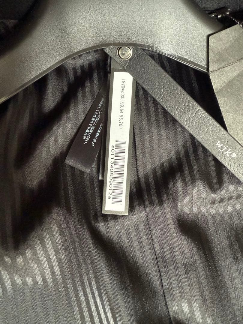 【未使用　定価9.57万円】 wjk コート 黒　M タグ付　日本製