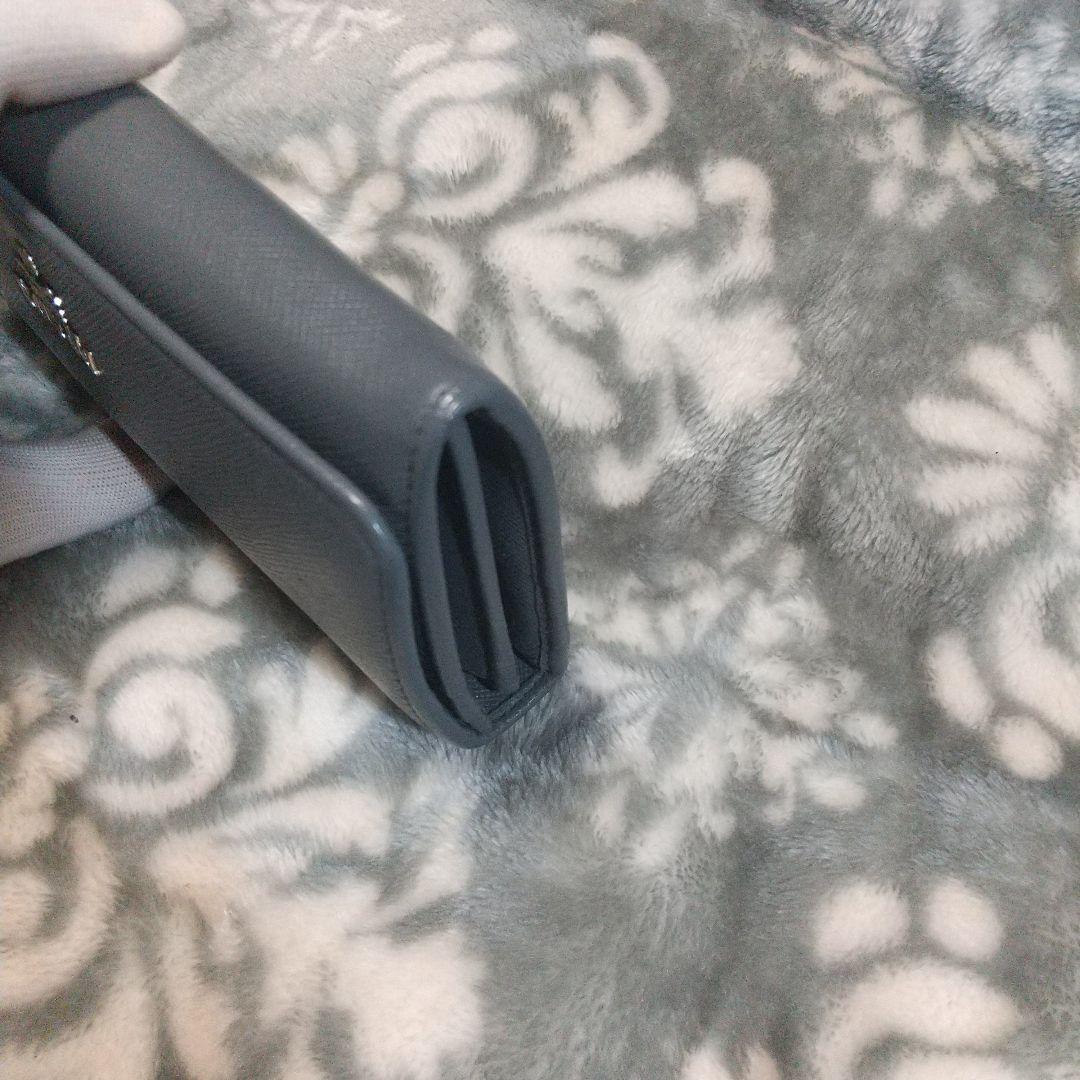 プラダPRADAサフィアーノ長財布グレー系