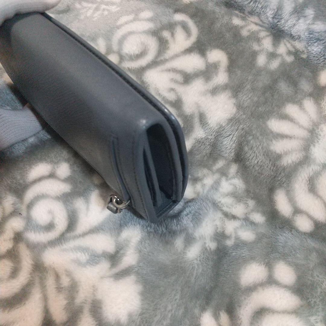 プラダPRADAサフィアーノ長財布グレー系