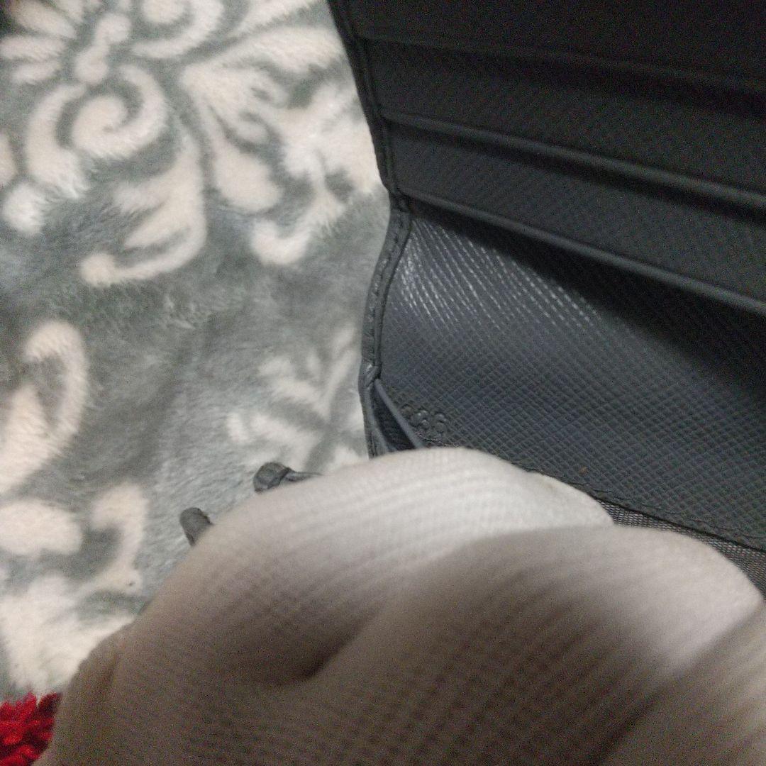 プラダPRADAサフィアーノ長財布グレー系