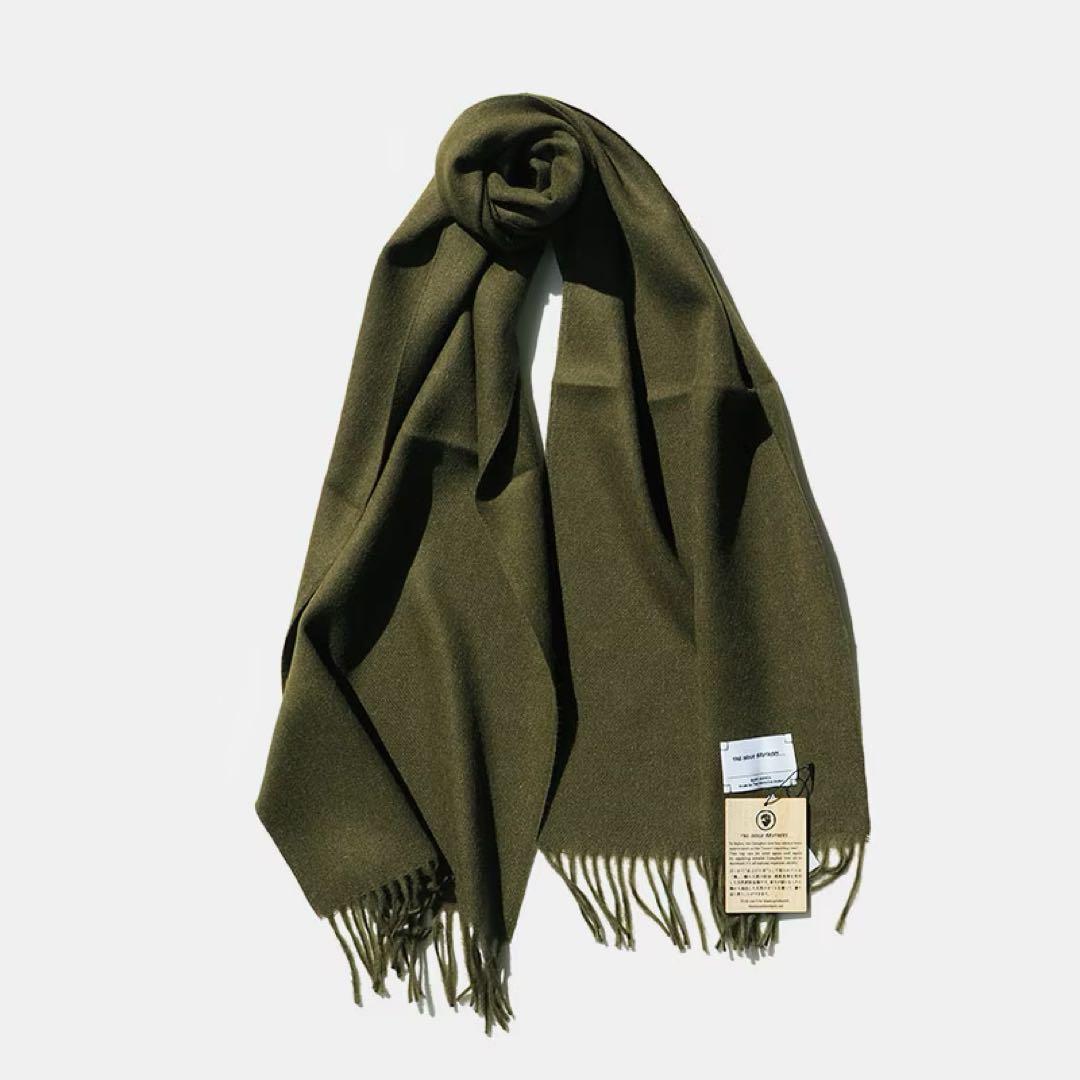THE INOUÉ BROTHERS Brushed Scarf khaki