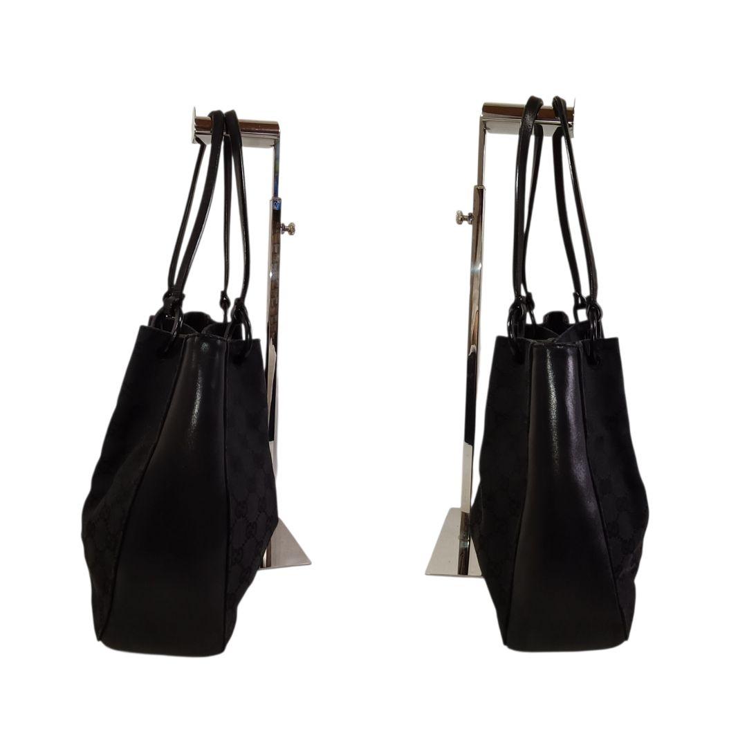 正規品 GUCCI グッチ トートバッグ キャンバス GGキャンバス 鞄 黒