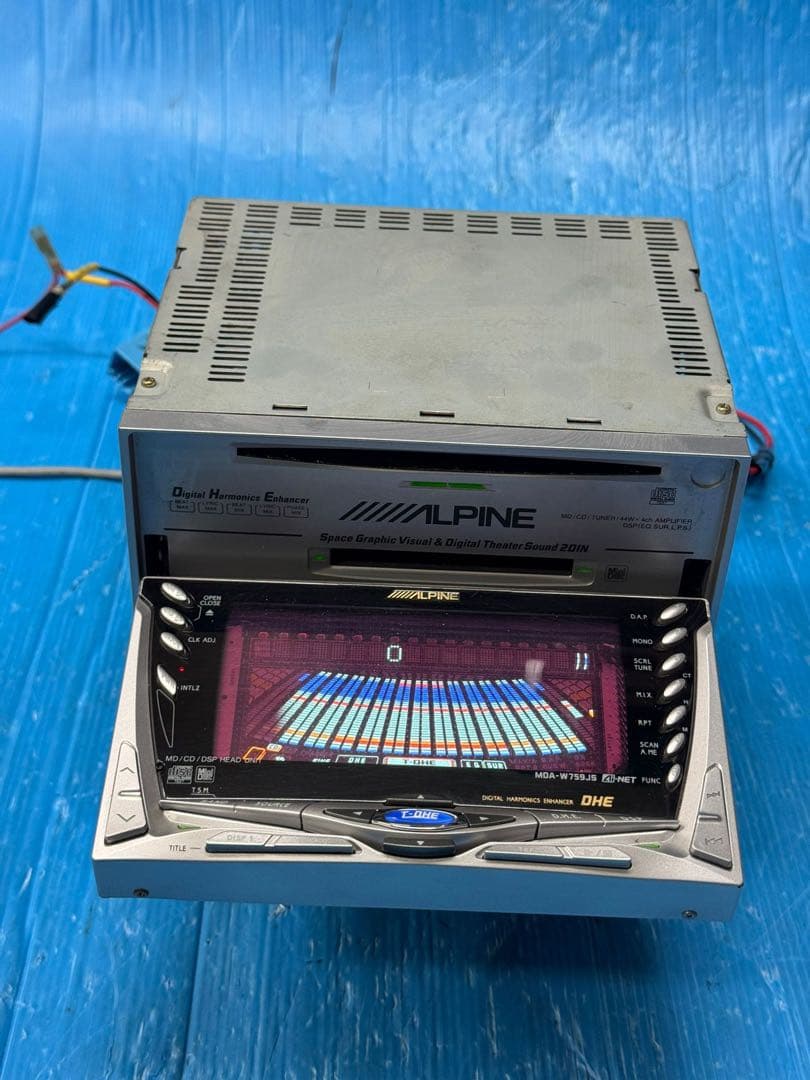 アルパイン MDA-W759JS 2DINサイズ CD・MDヘッドユニット