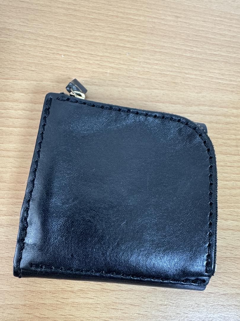 新品同様●HERZ ヘルツ ライトウォレット WS-1 ブラック 二つ折り財布
