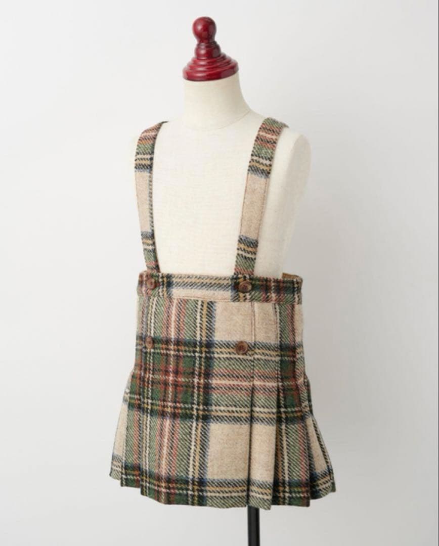 スカート Caramel HEDERA SKIRT GOLD CHECK 8Y