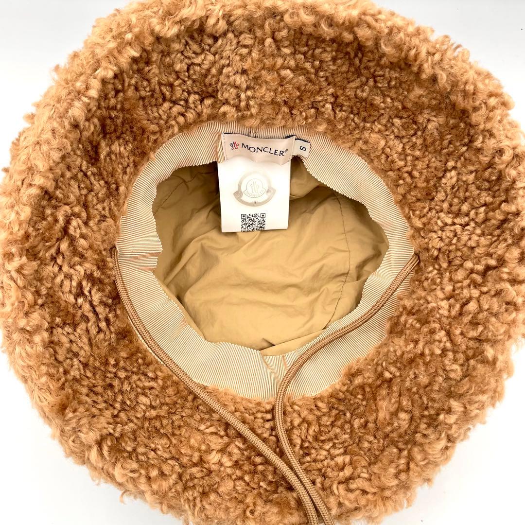 極美品★モンクレール　BERRETTO ボア　バゲットハット　テディ　S